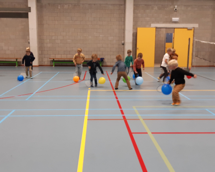 Turnles in de sporthal van Wespelaar