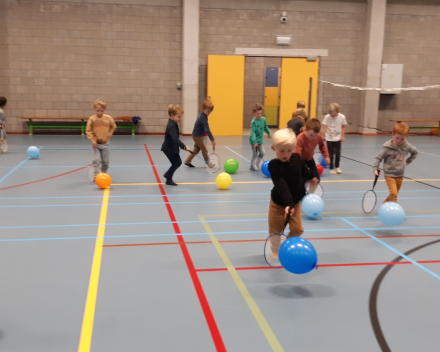 Turnles in de sporthal van Wespelaar