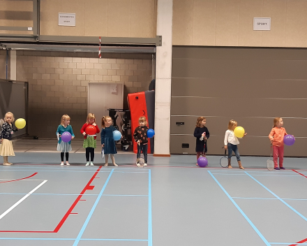 Turnles in de sporthal van Wespelaar