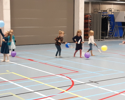 Turnles in de sporthal van Wespelaar