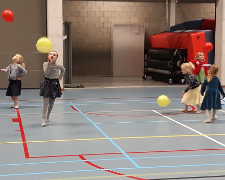 Turnles in de sporthal van Wespelaar