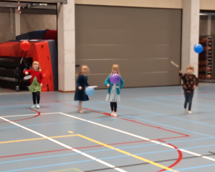 Turnles in de sporthal van Wespelaar