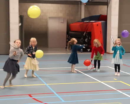 Turnles in de sporthal van Wespelaar