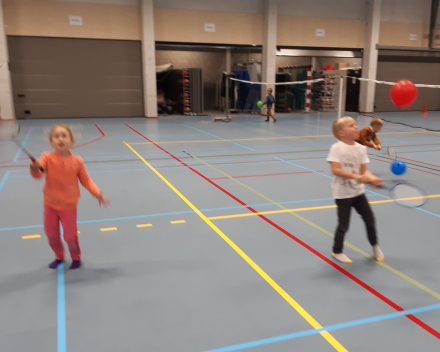 Turnles in de sporthal van Wespelaar