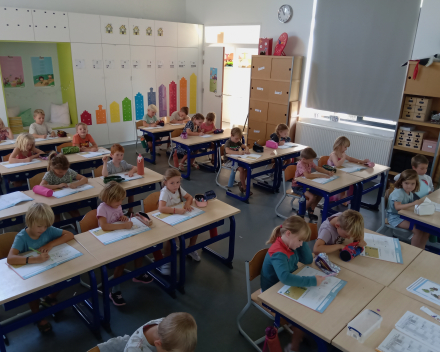 De eerste schooldagen in het eerste leerjaar