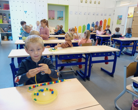De eerste schooldagen in het eerste leerjaar